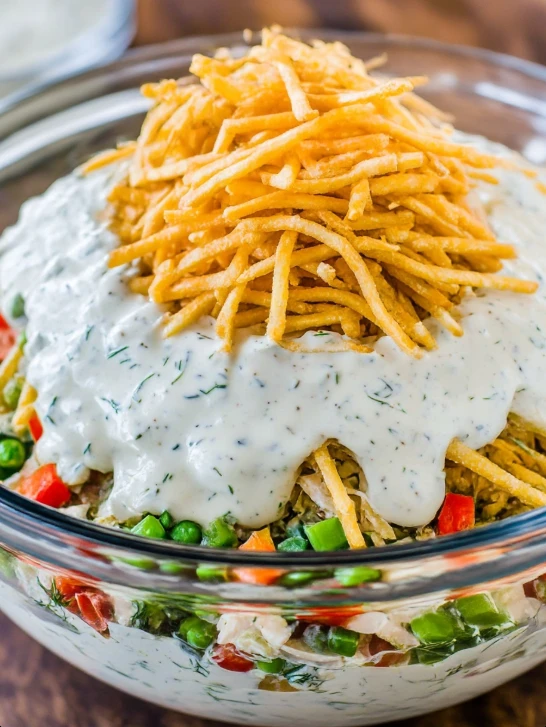 Chicken in the Straw Salad