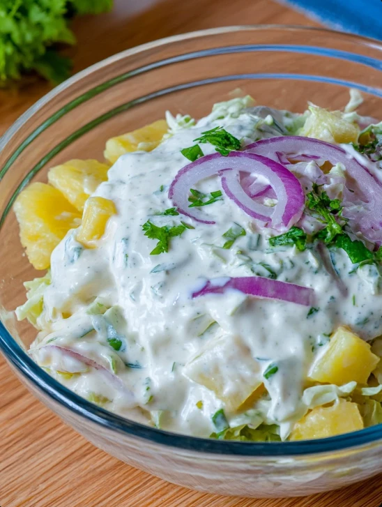 Creamy Pineapple Coleslaw