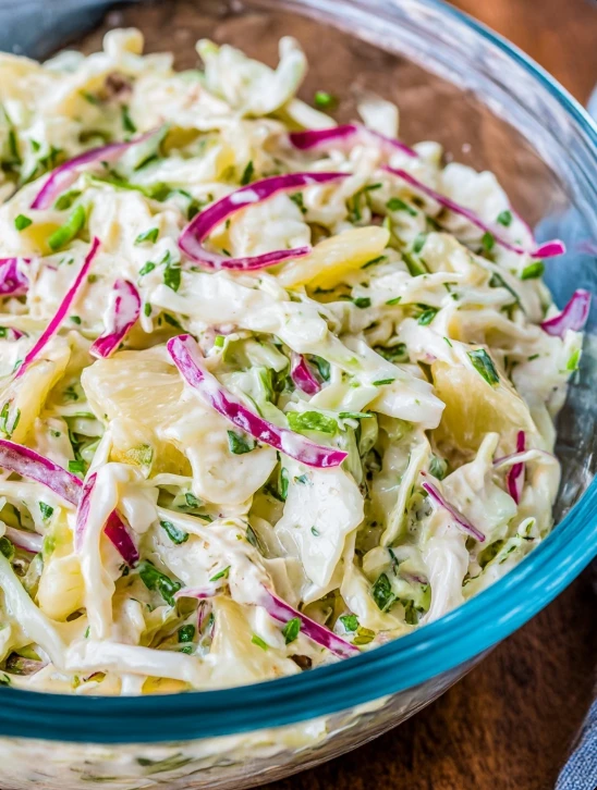 Creamy Pineapple Coleslaw
