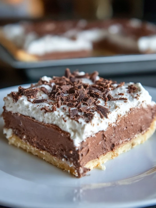 French Silk Slab Pie