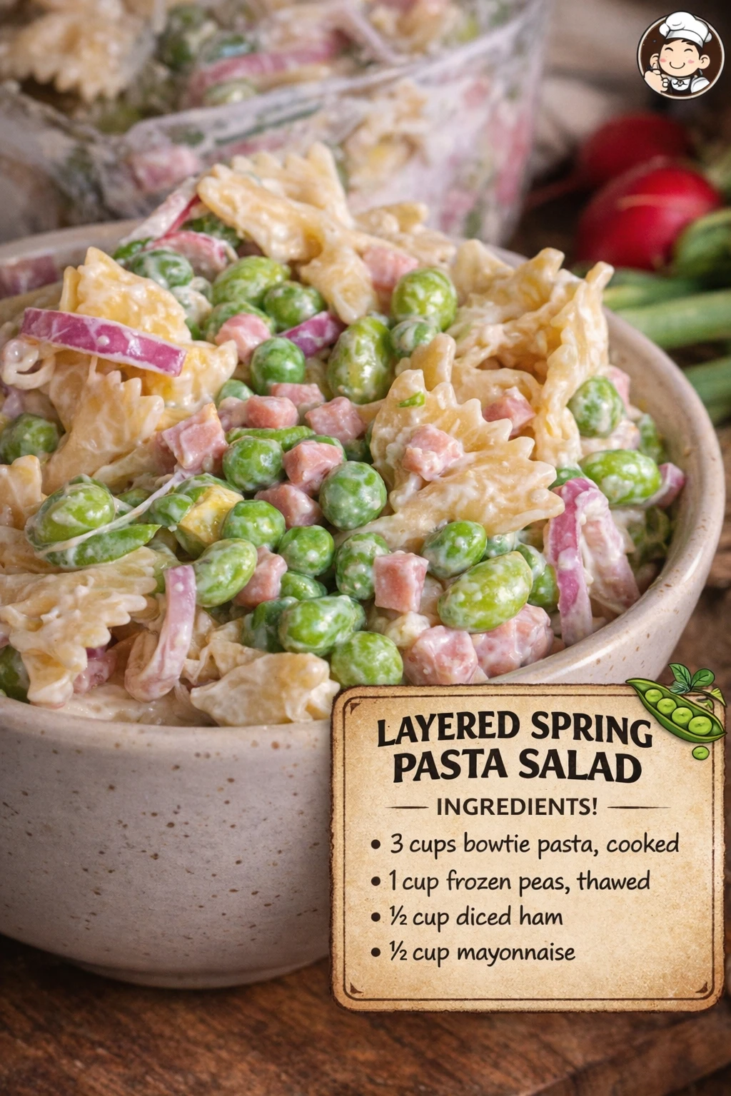 Layered Spring Pasta Salad
