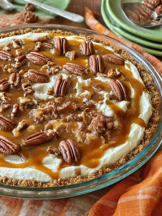 No Bake Pecan Pie Cheesecake