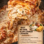 No-Boil Slow Cooker Lasagna