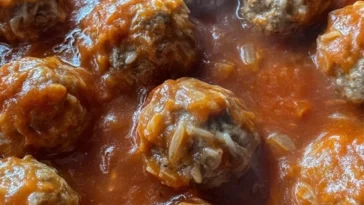 Old-Fashioned Porcupine Meatballs