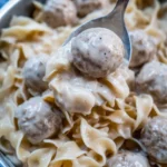 One-Pan Swedish Meatball Noodles