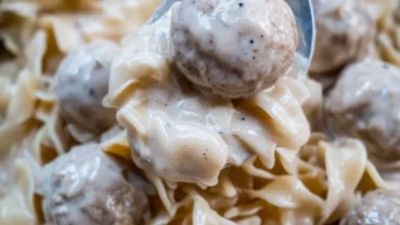 One-Pan Swedish Meatball Noodles