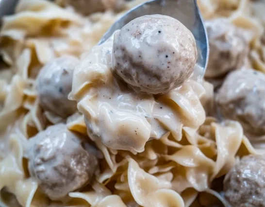 One-Pan Swedish Meatball Noodles