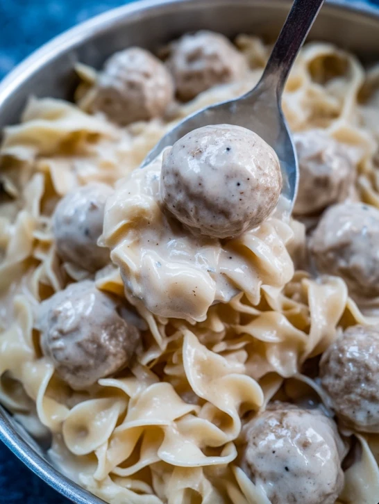 One-Pan Swedish Meatball Noodles