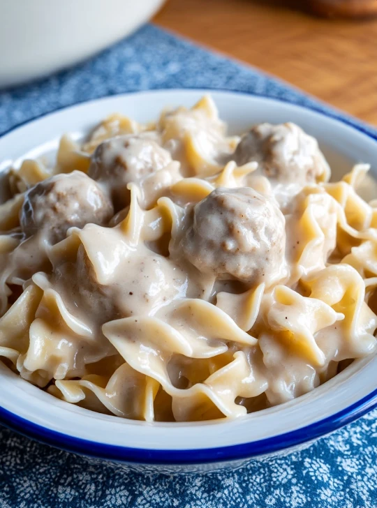 One-Pan Swedish Meatball Noodles