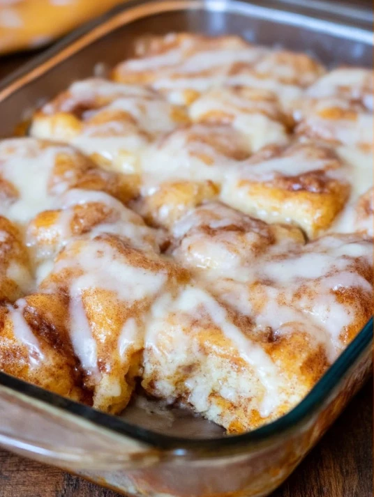 Overnight Cinnamon Roll Casserole