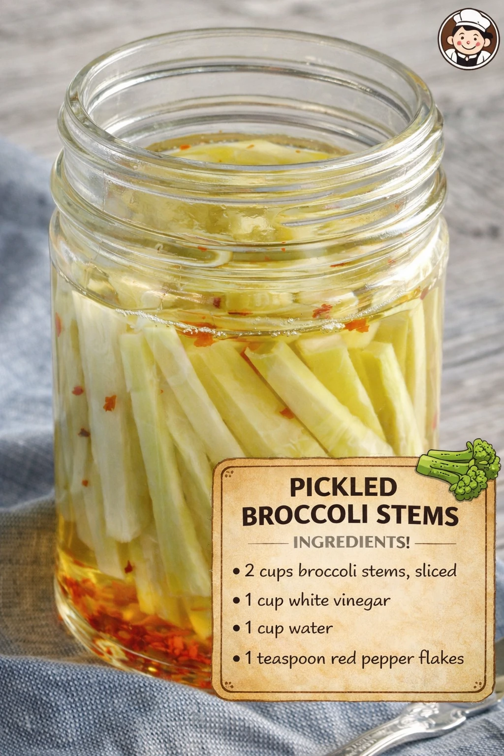Pickled Broccoli Stems