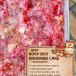 Rosy Red Rhubarb Cake Rosy Red Rhubarb Cake