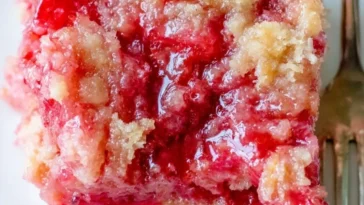 Rosy Red Rhubarb Cake