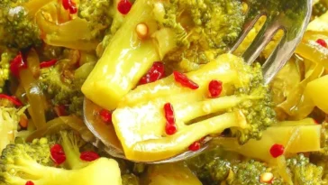 Spicy Pickled Broccoli