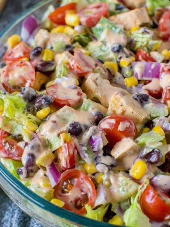 Warm Holiday Table Cowboy Salad