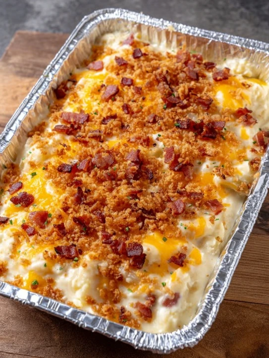 Oven Baked Bacon and Potato Au Gratin