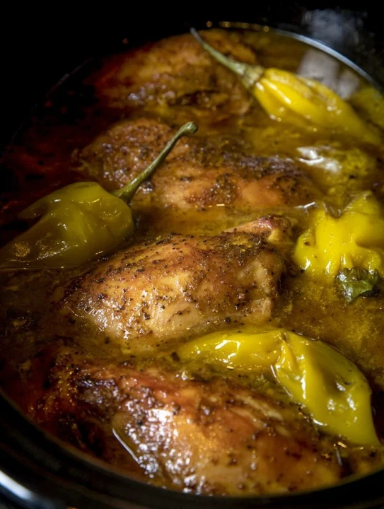 Slow Cooker Mississippi Chicken