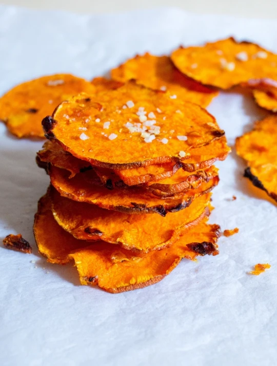Smashed Sweet Potato Chips