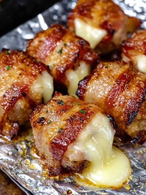 Bacon-Wrapped Cheese Bombs Bacon-Wrapped Cheese Bombs