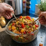 Meatballs and Potatoes in Slow Cooker
