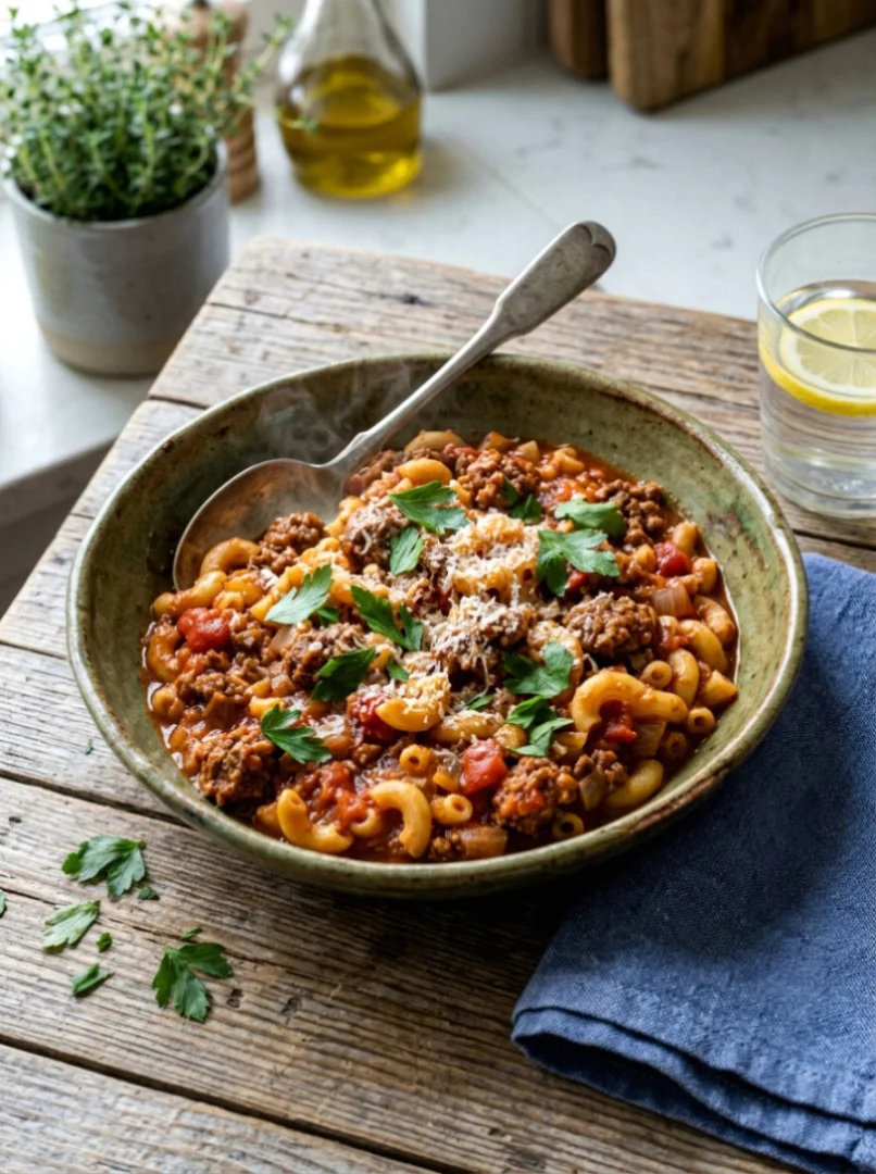 Beefy Macaroni Casserole Beefy Macaroni Casserole