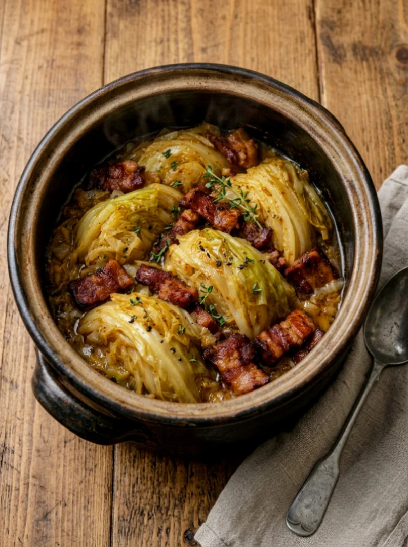 Cabbage and Bacon Stew