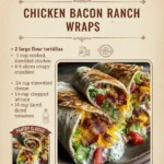 Cheesy Bacon Ranch Wraps