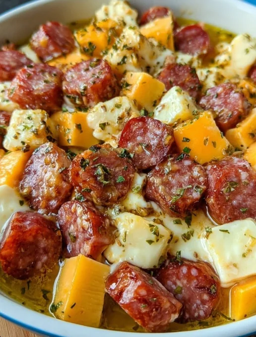 Cheesy Sausage and Potato Bake