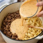 Cheddar Broccoli Noodle Casserole