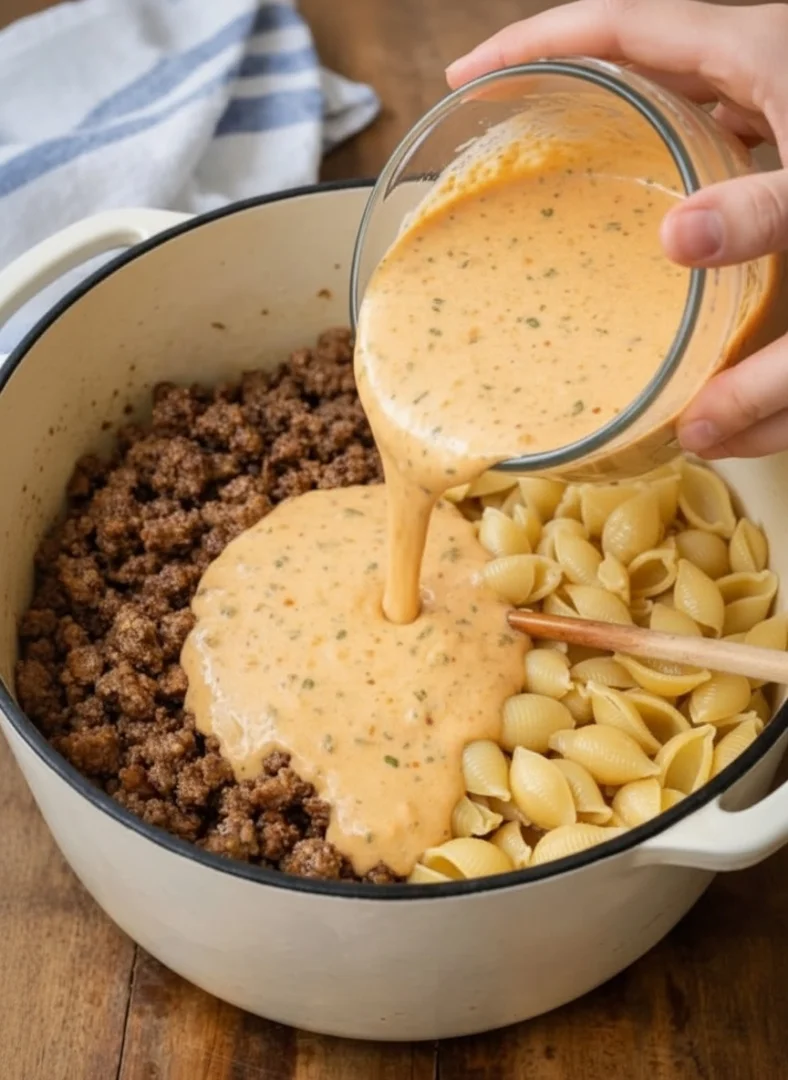 Creamy One-Pot Pasta with Beef