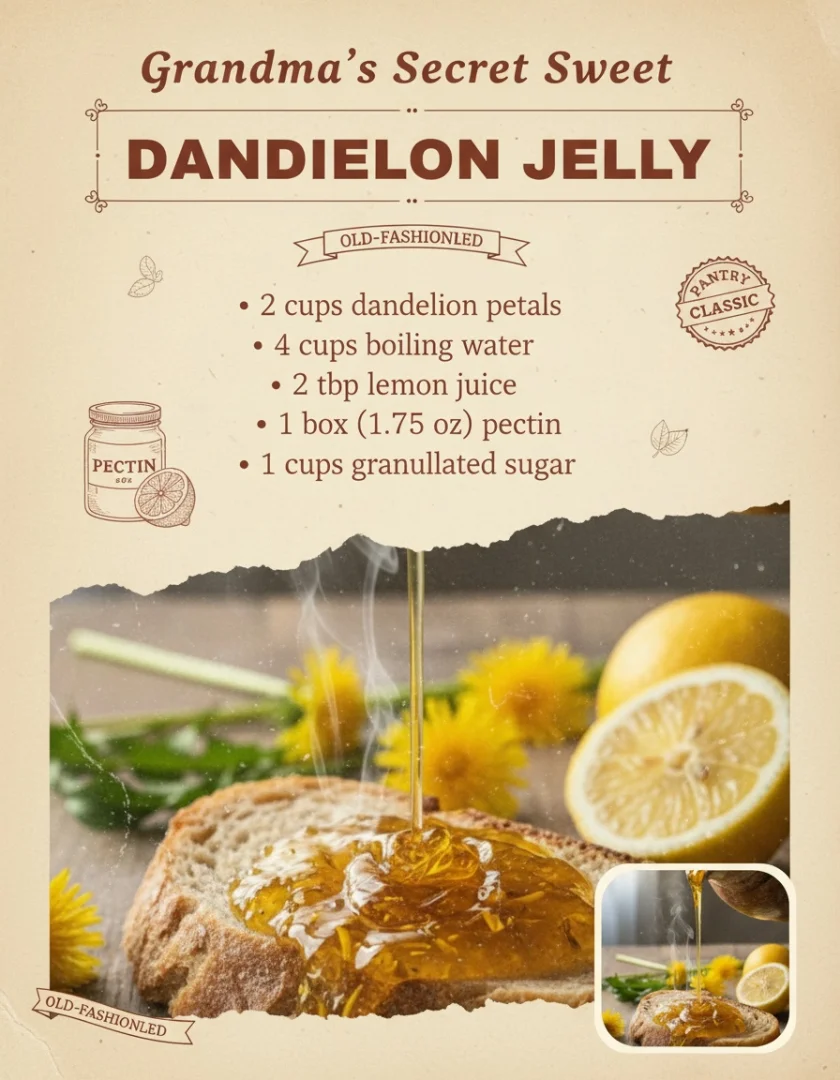 Dandelion Jelly Recipe: 7 Easy Steps for Spring Vegan Honey