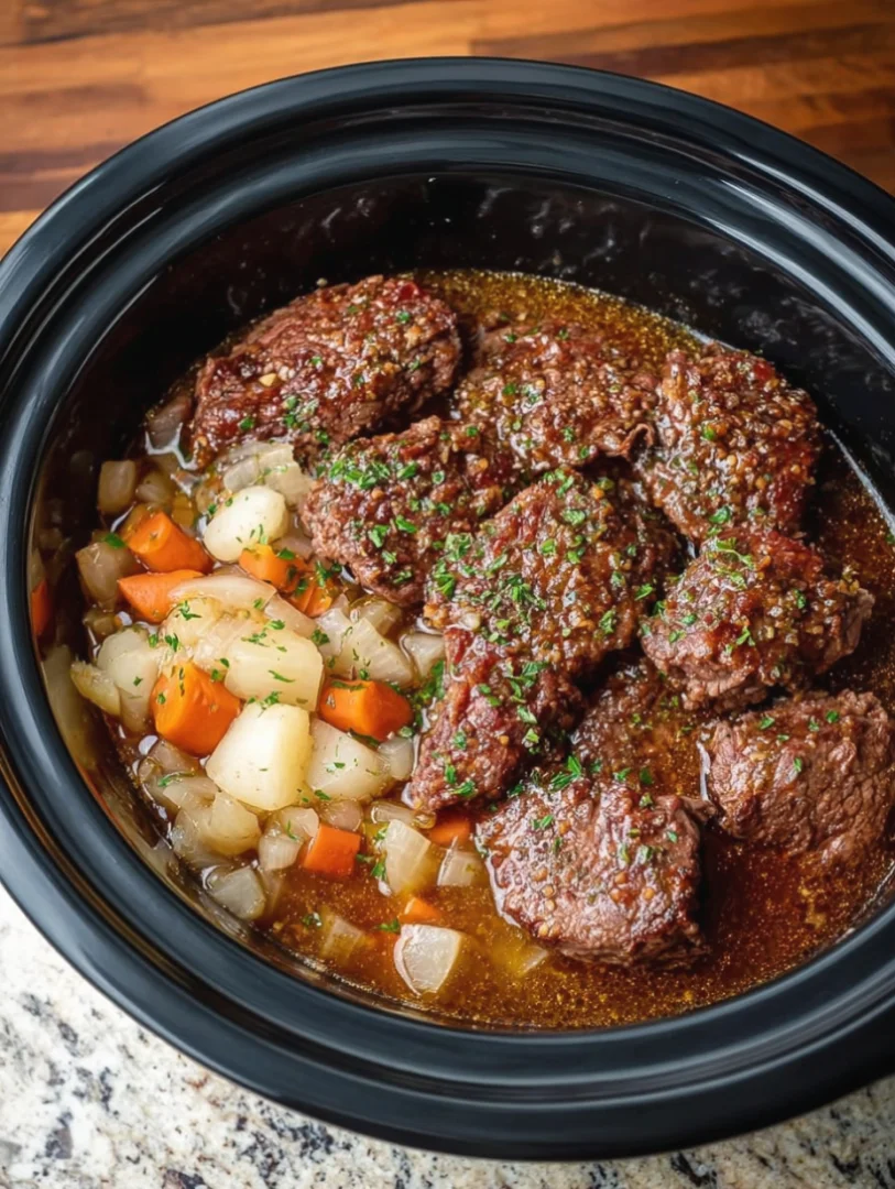 Beef and Broth Slow Cooker Dish