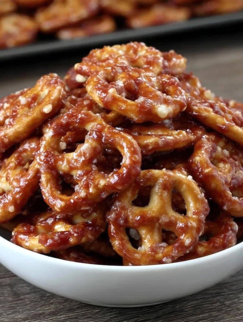 Caramel Pretzel Bites Caramel Pretzel Bites