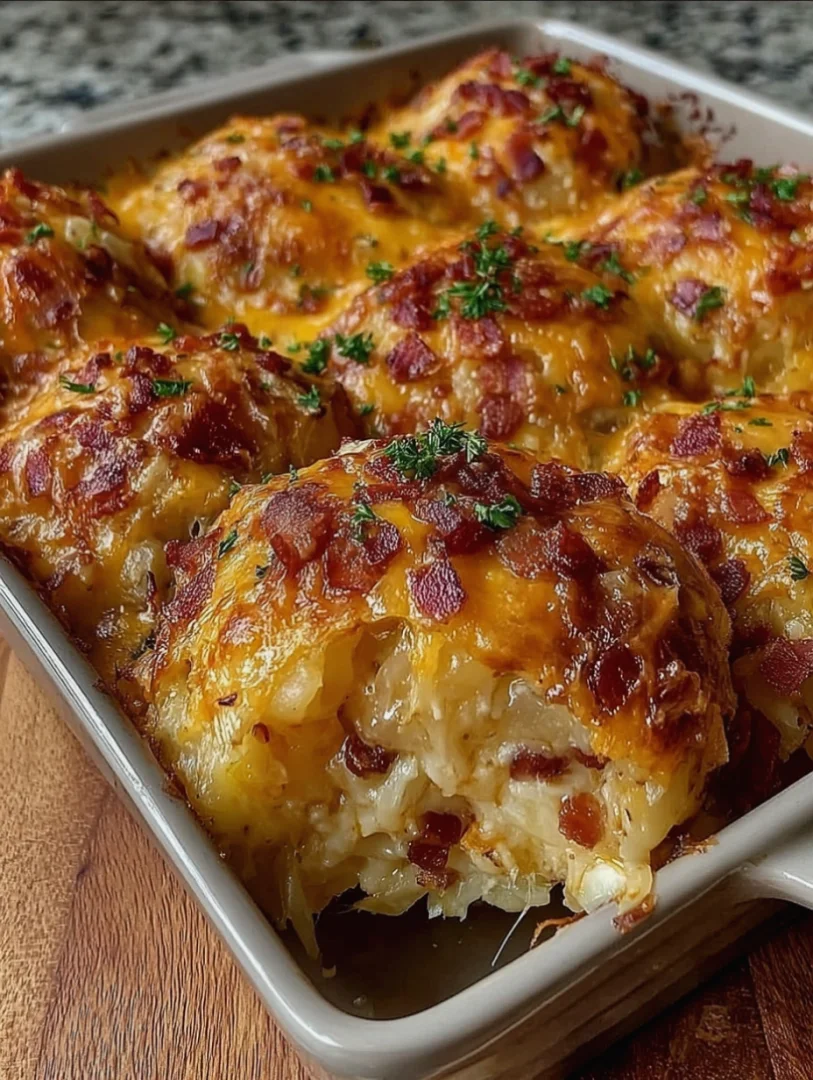 Cheesy Bacon Potato Casserole