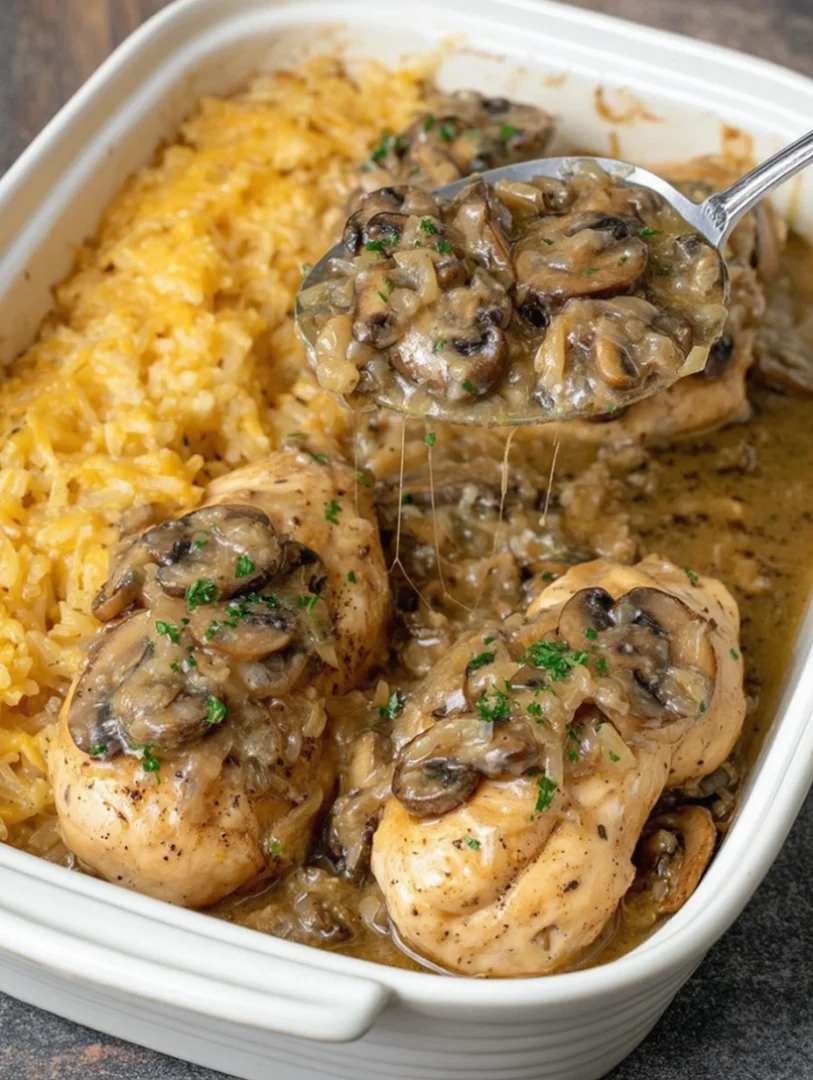 Chicken and Mushroom Casserole Chicken and Mushroom Casserole