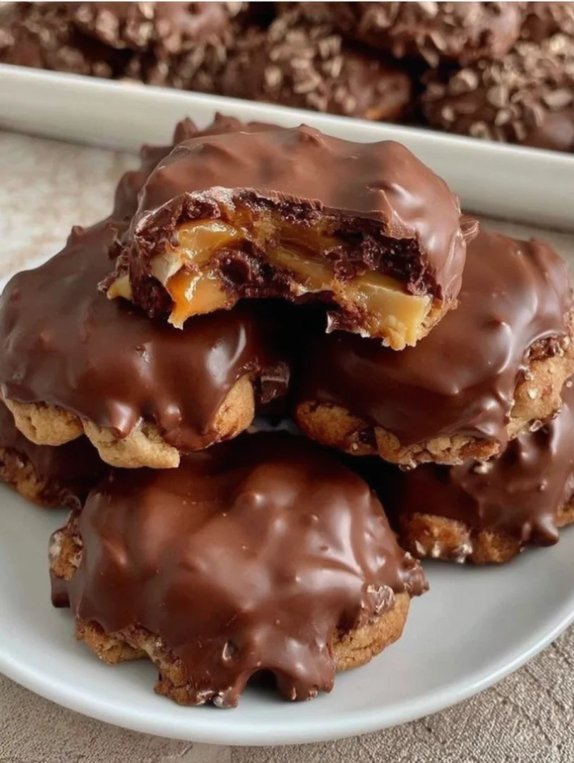 Chocolate-covered cookies Chocolate-covered cookies