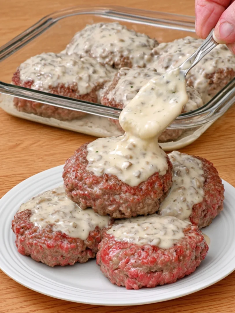 Creamy Mushroom Beef Patties