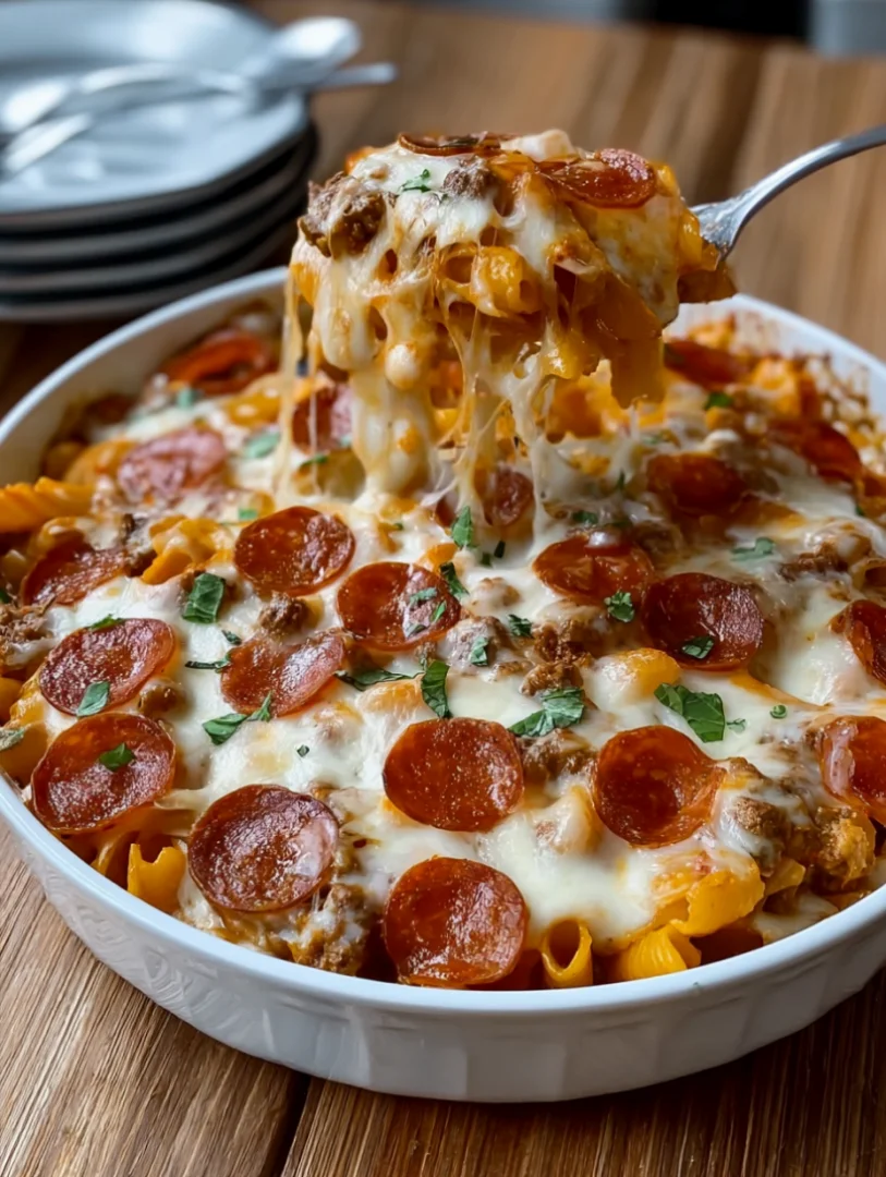 Pepperoni Pasta Bake