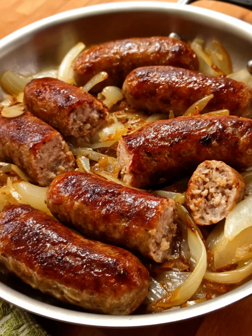 Sausage and onions